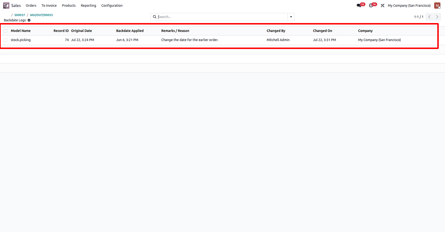 Odoo Delivery Order Backdate Logs
