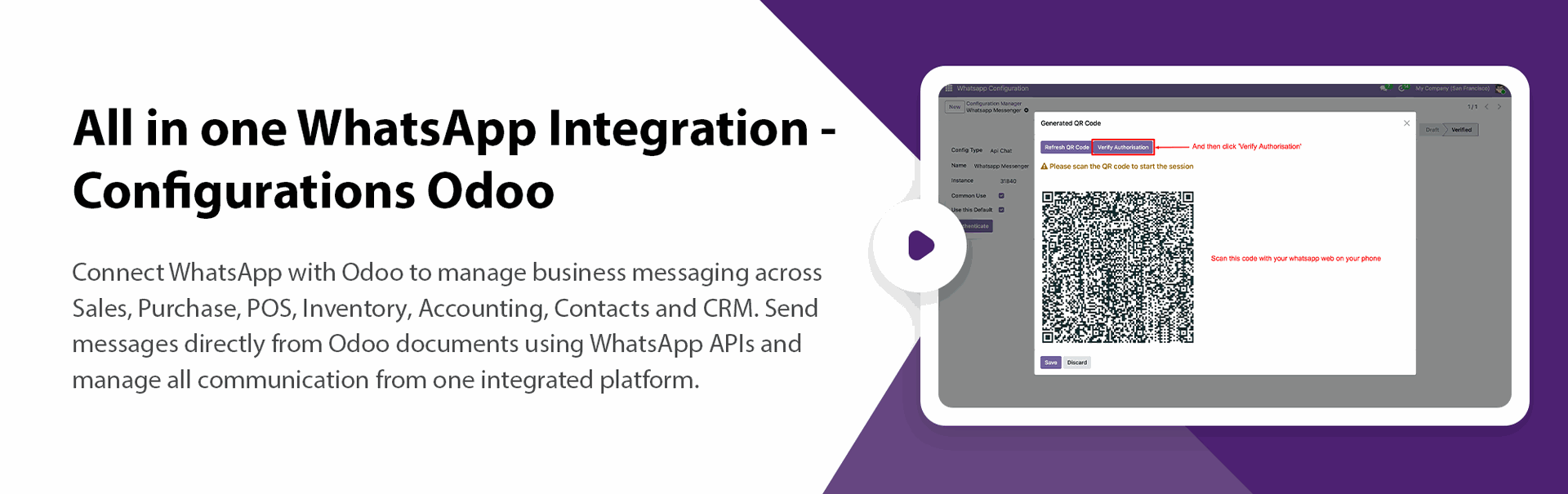 All in one WhatsApp Integration - Configurations Odoo