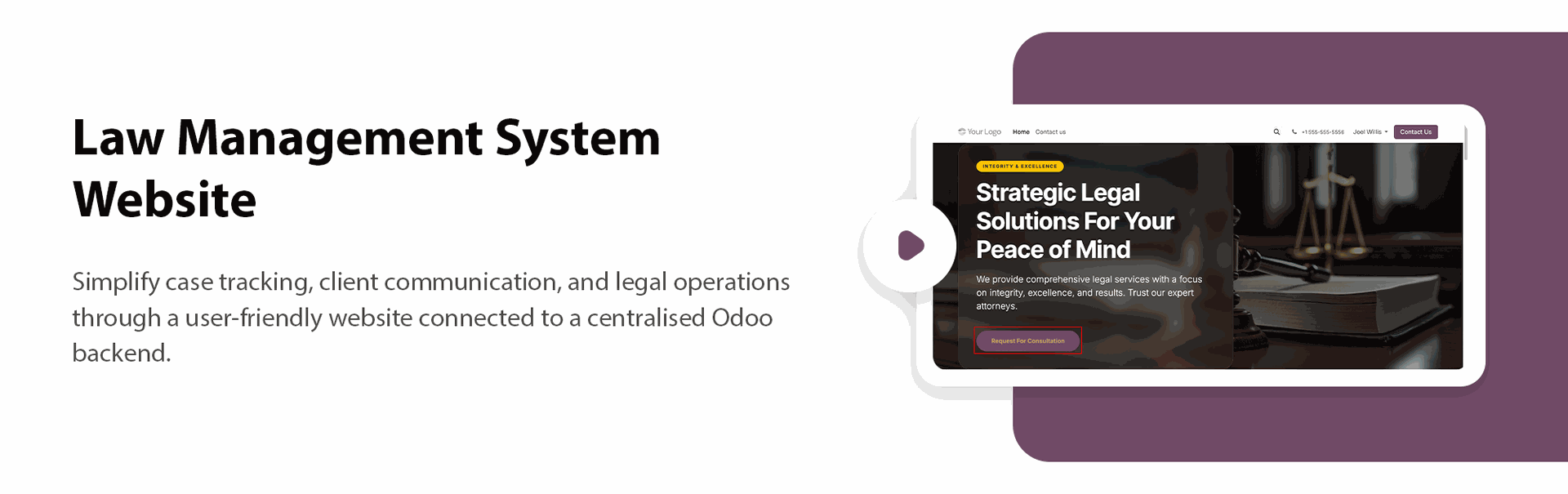 Law Management System Website