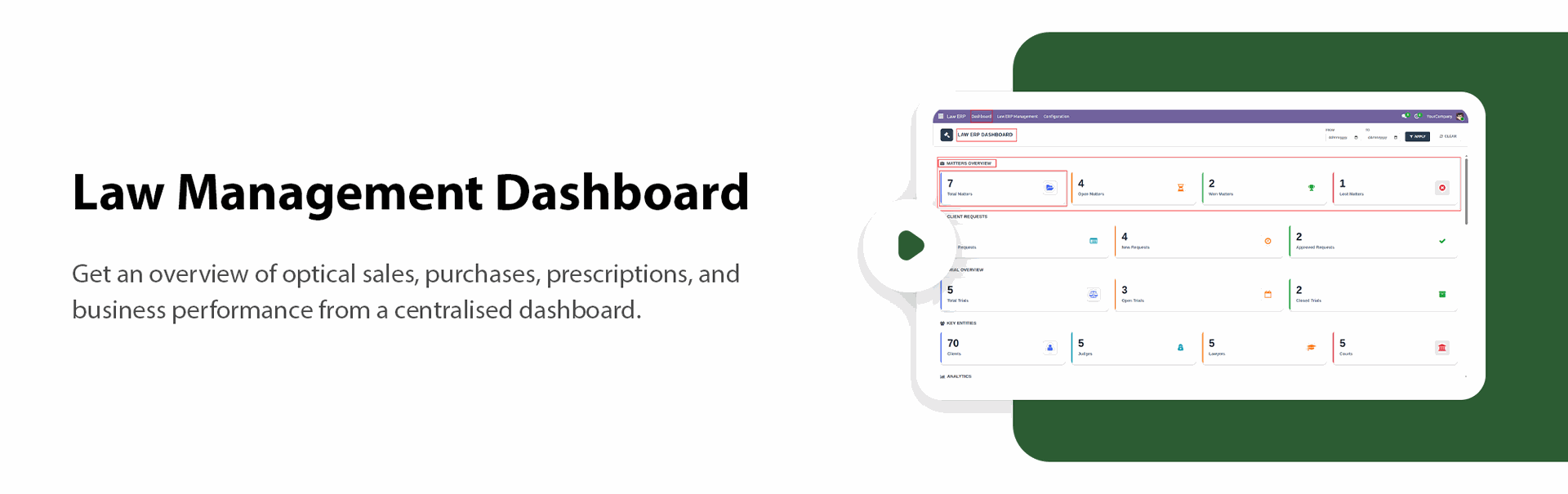 Law Management Dashboard