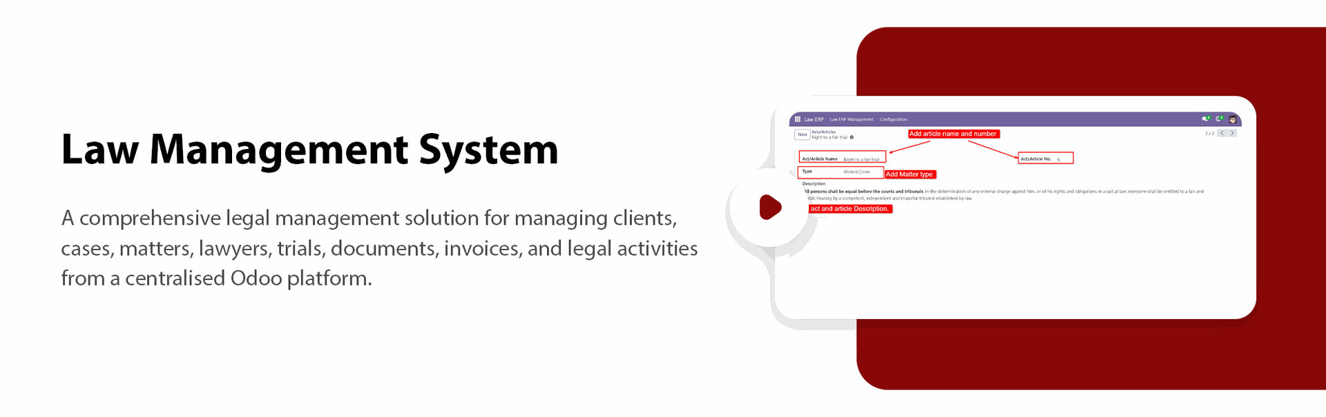 Law Management System