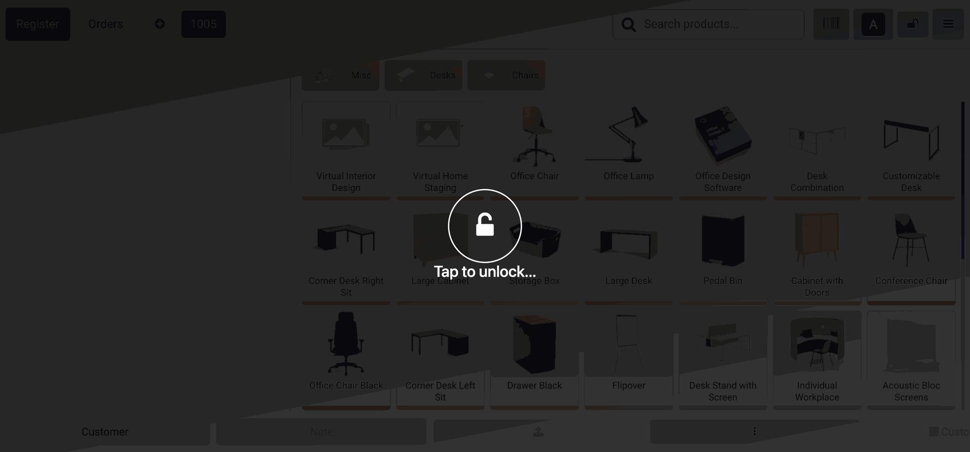 POS Auto Lock after inactivity
