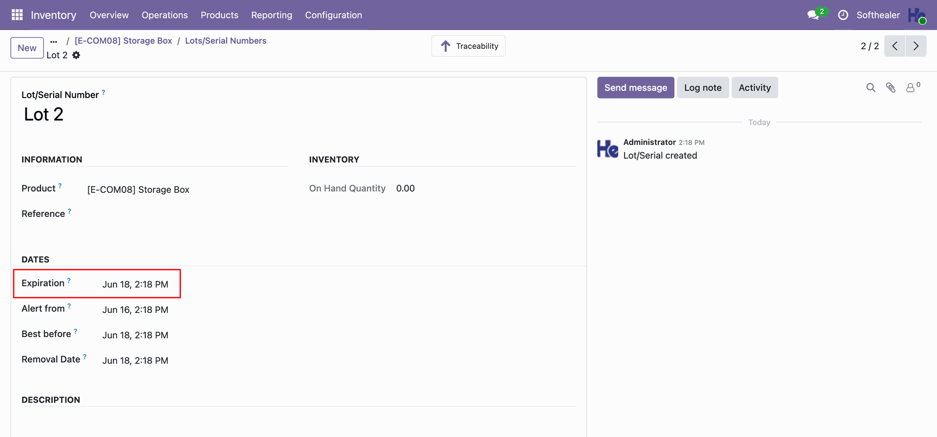 Select product on POS screen