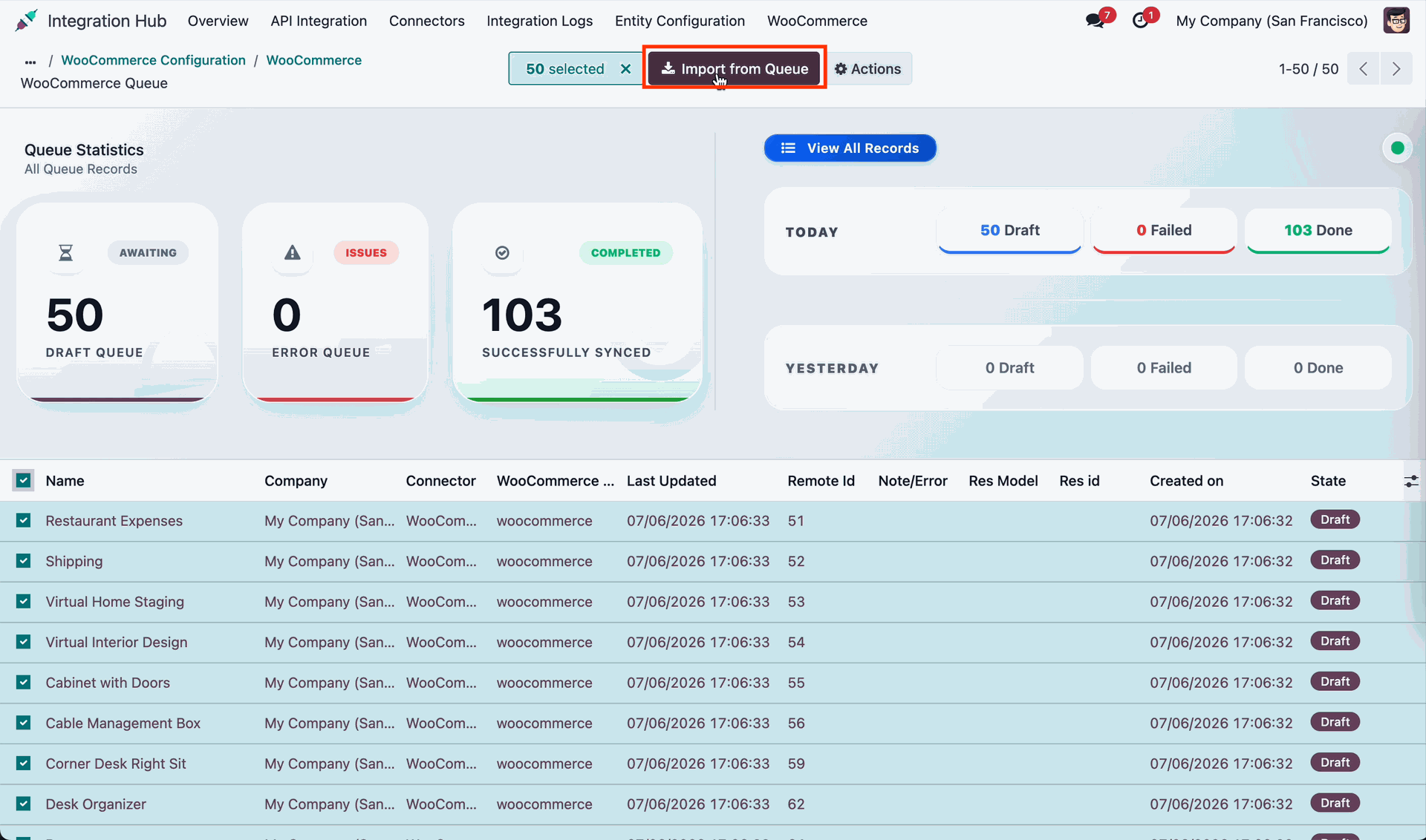 Export Products Wizard