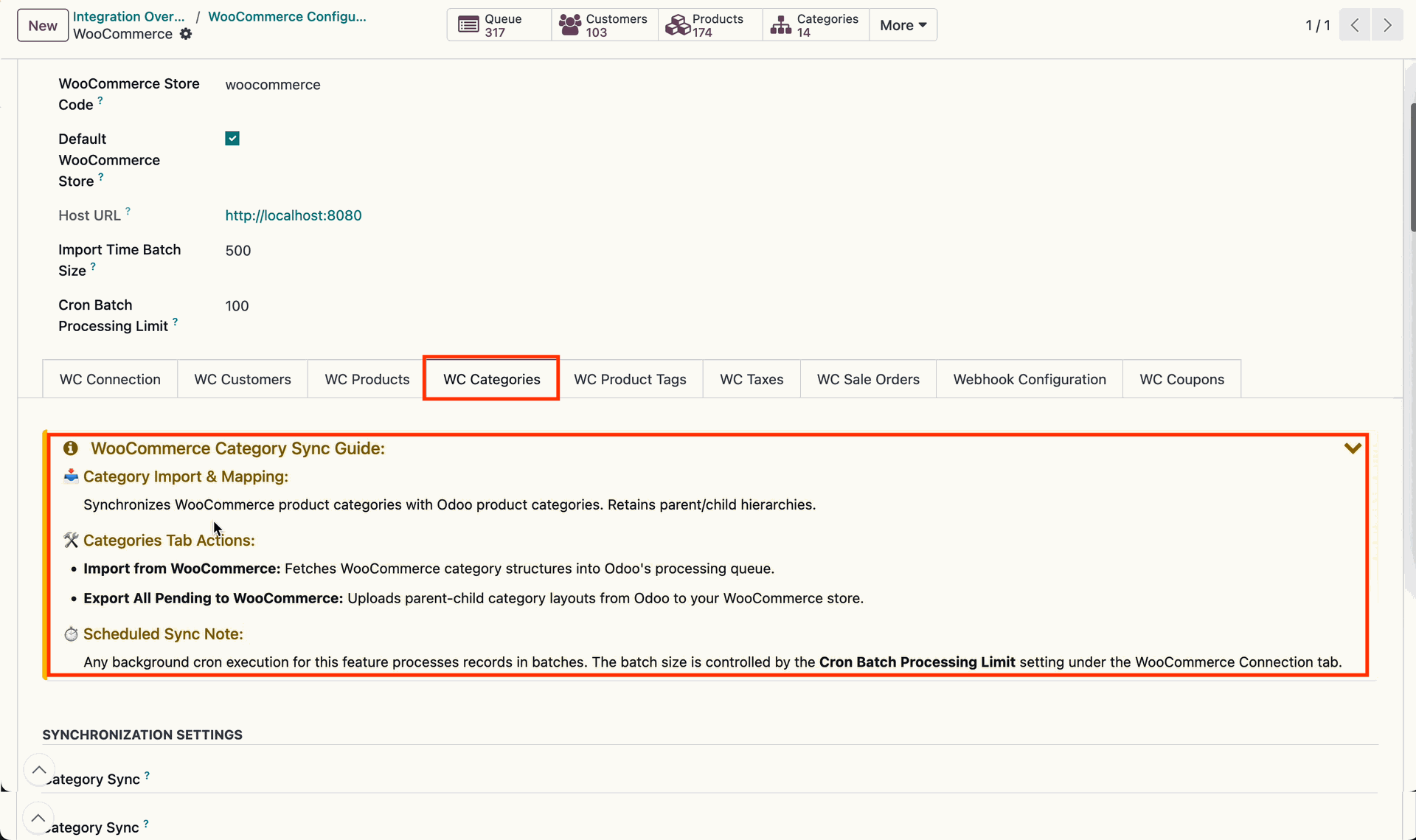 Import Product Categories Wizard