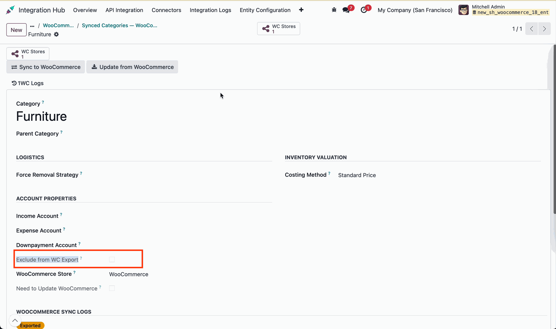 WooCommerce Storefront Category Navigation