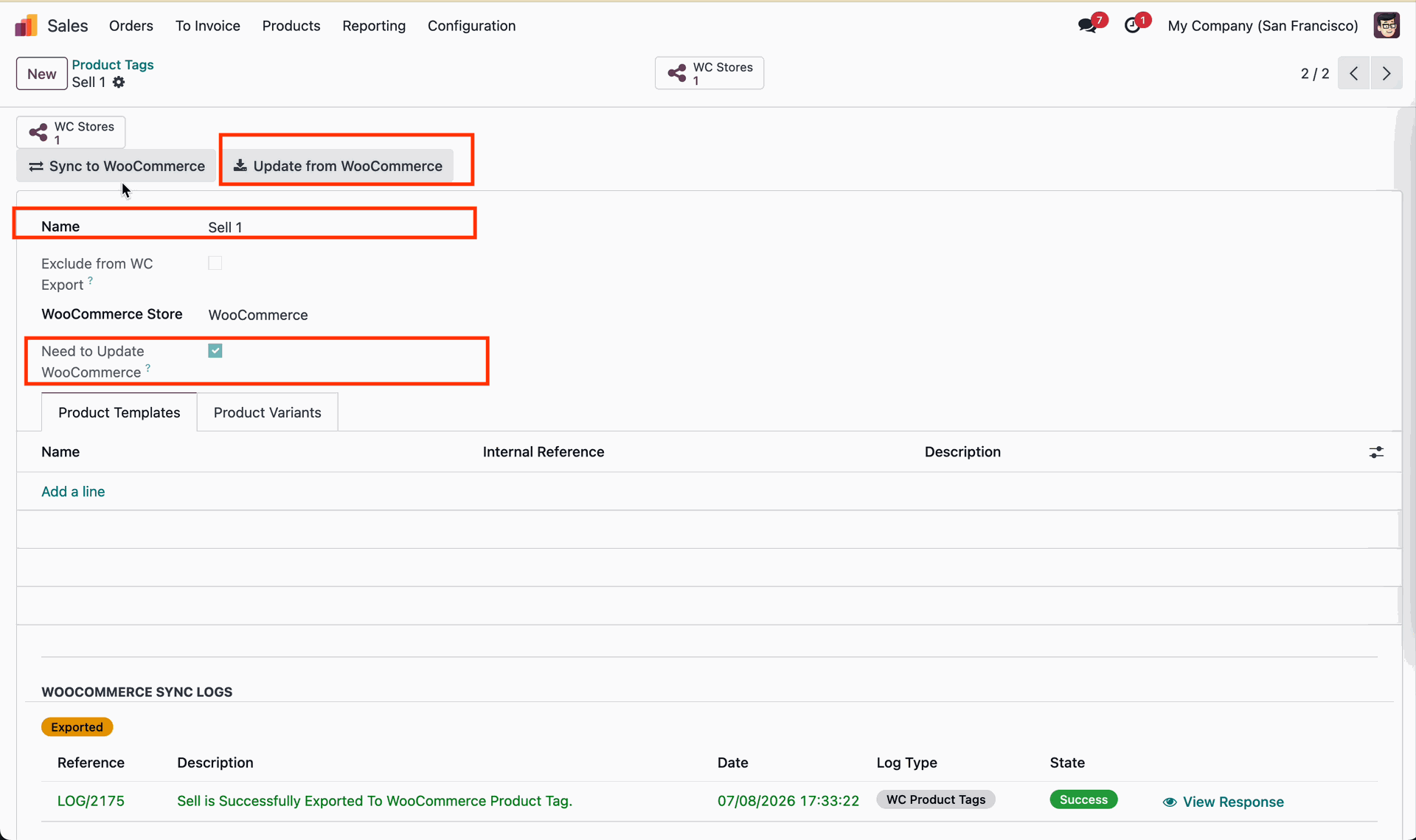 Unbind Product Tag Mapping