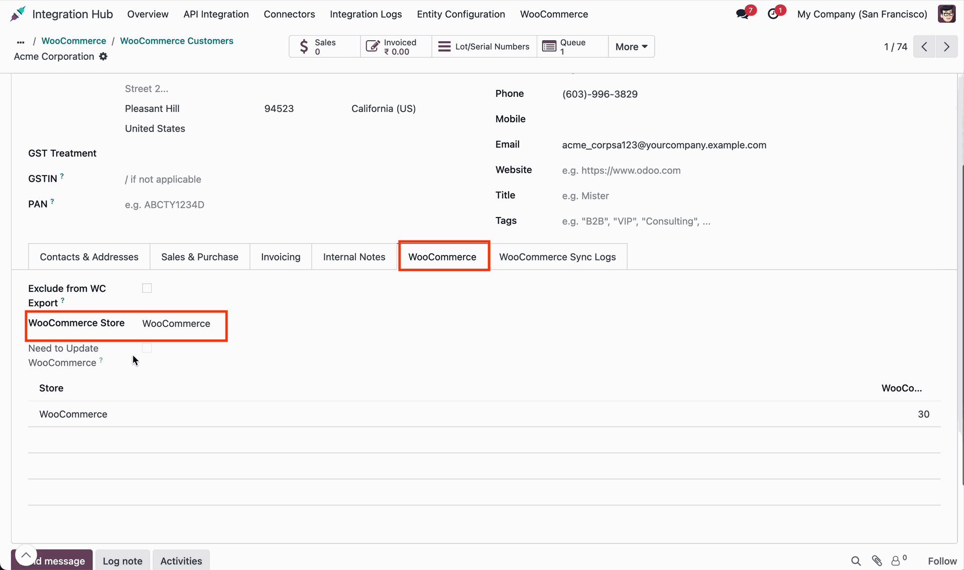 Customer Form View with WooCommerce Tab