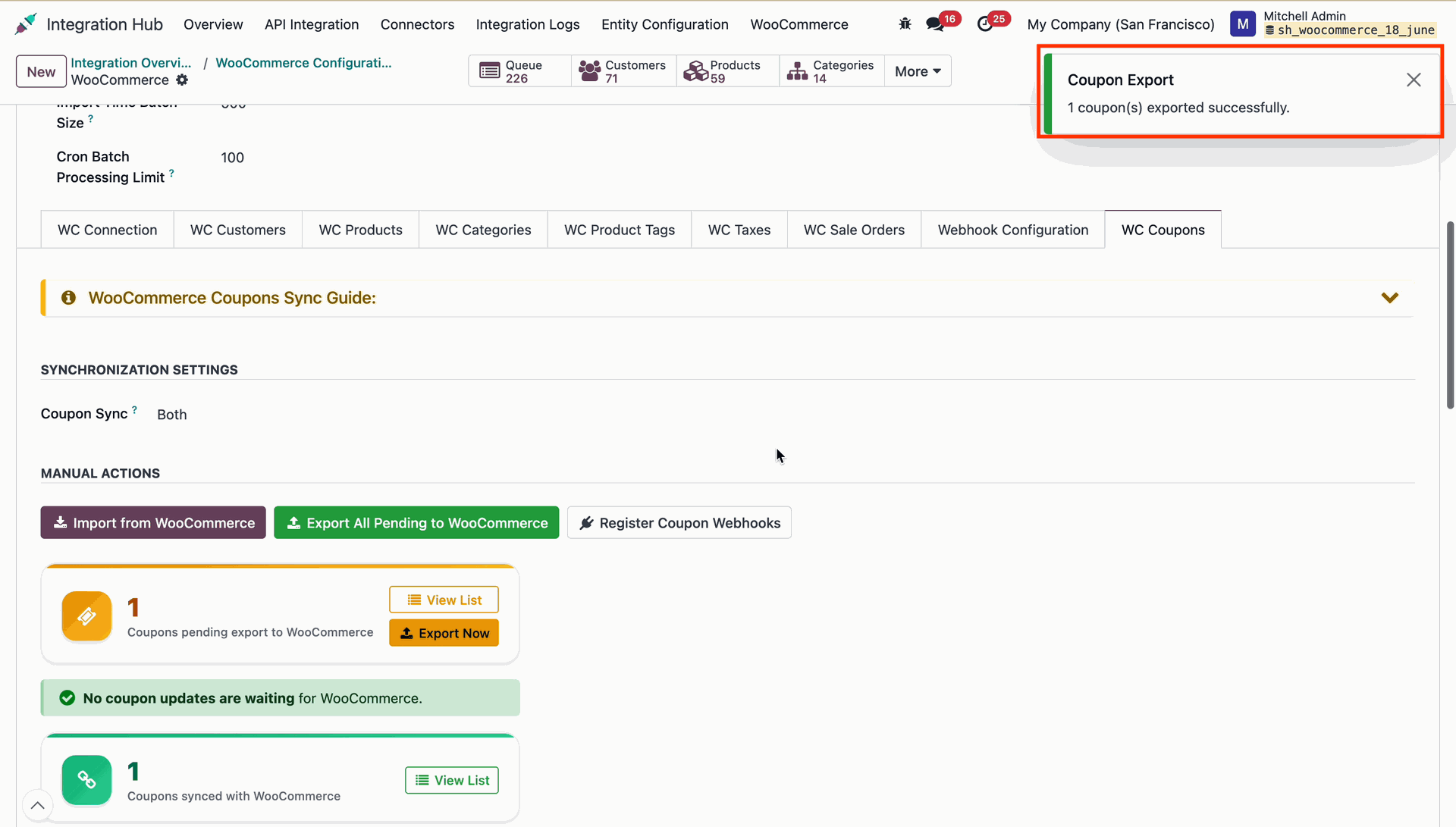 WooCommerce Store Backend Coupon View