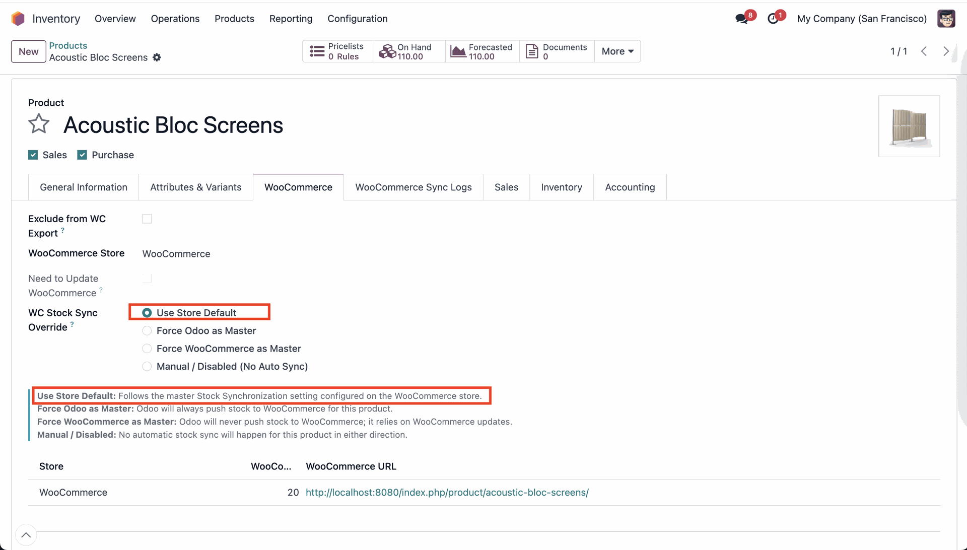 Configure Product Stock Sync Override