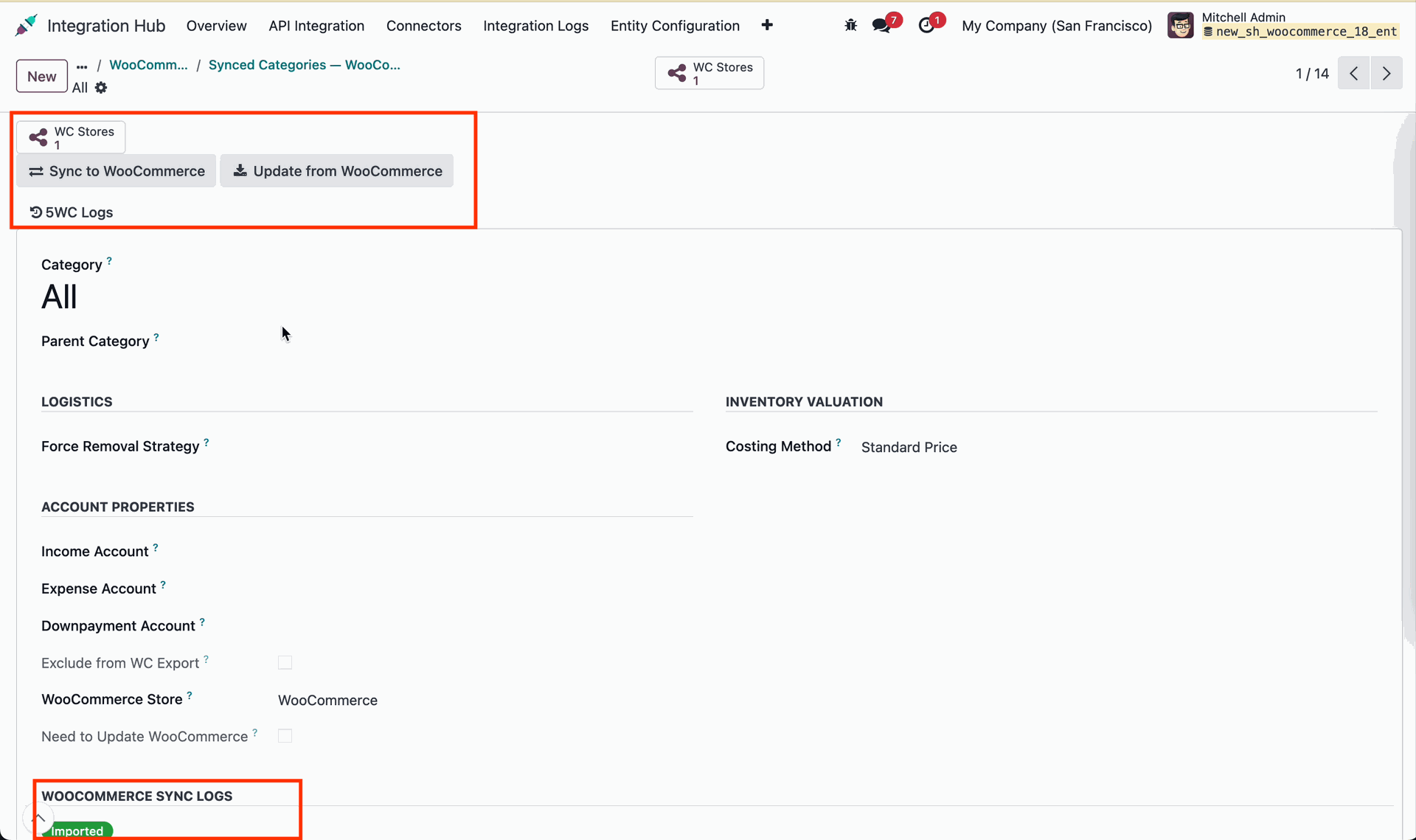 Category Export Queue Creation