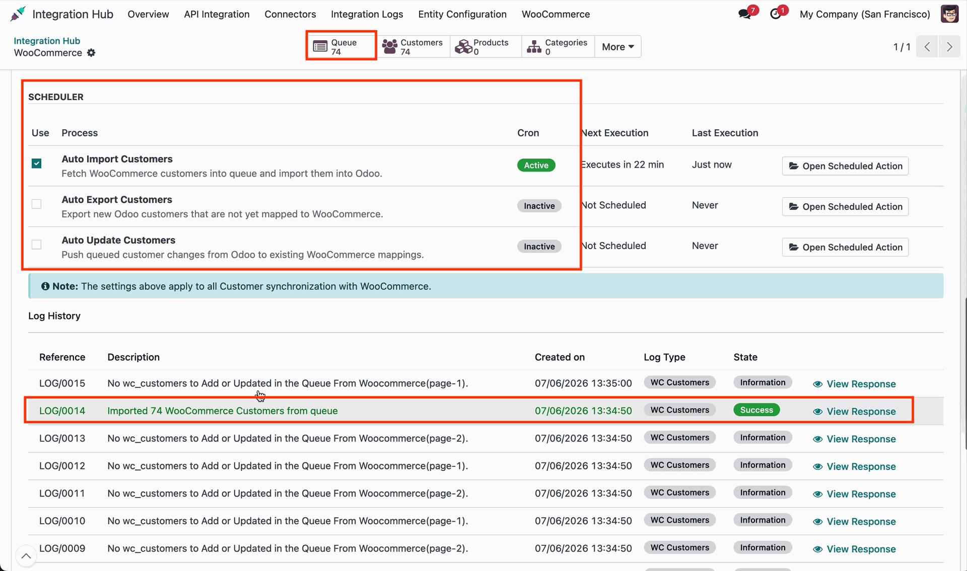 Customer Import Queue Creation