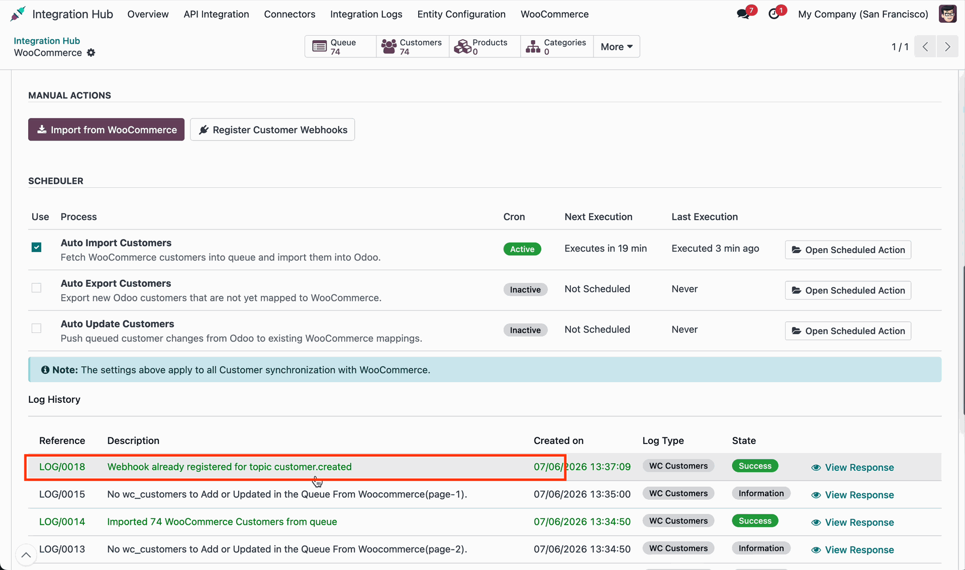 Customer Shipping Address Sync