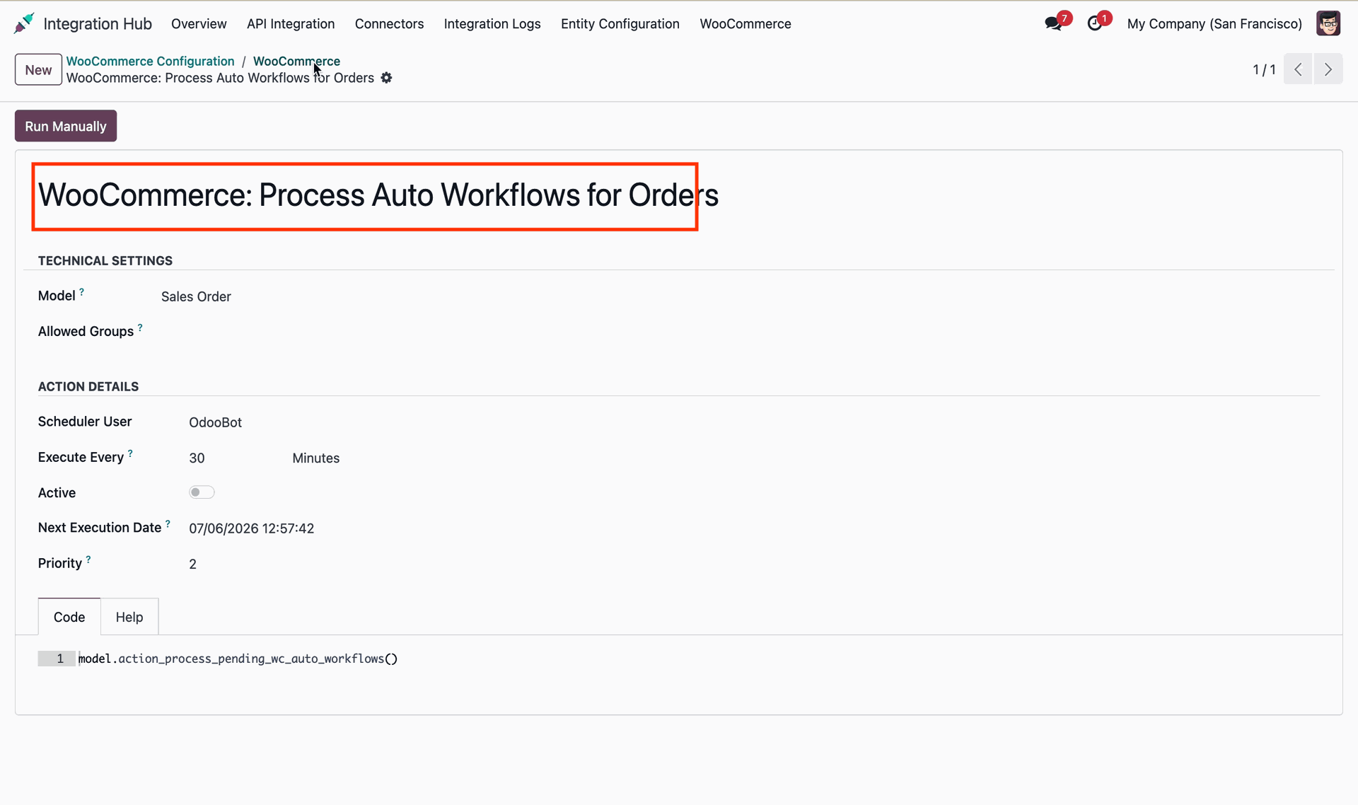 Sale Order Sync Audit Report