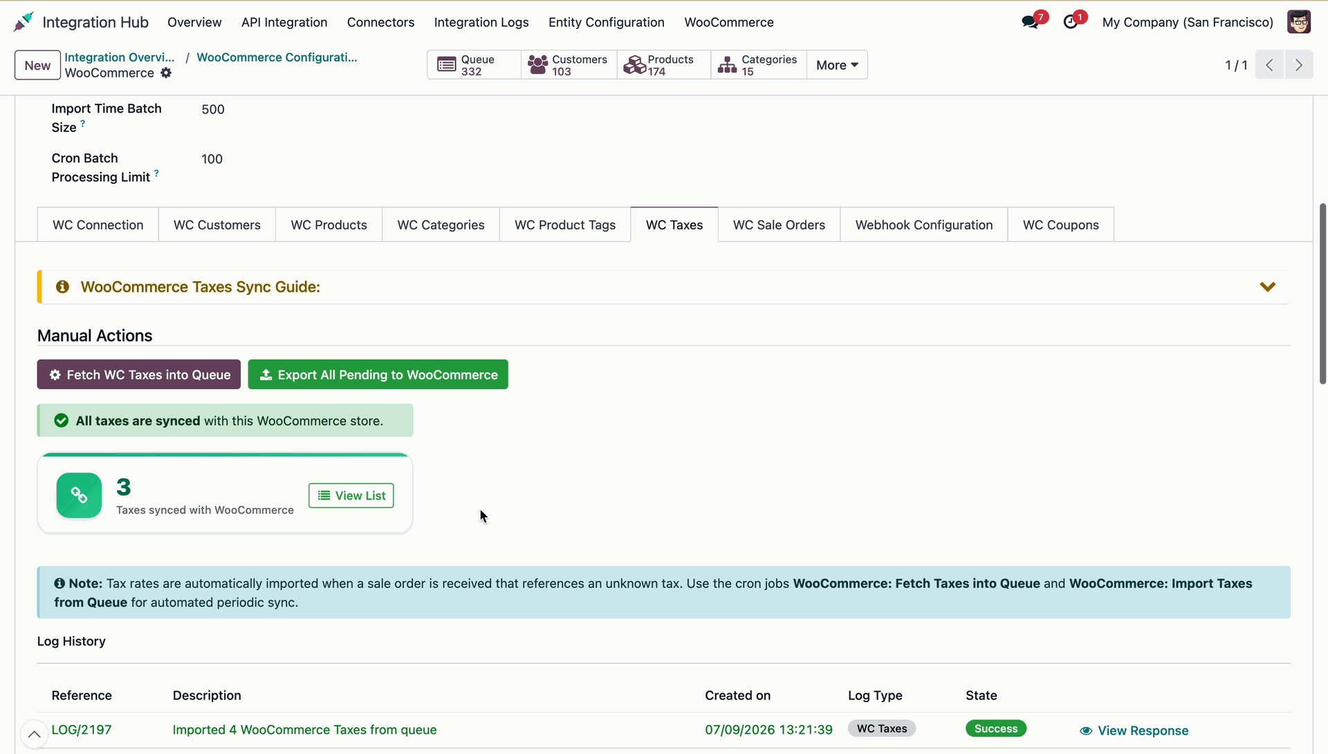 Export Taxes Wizard