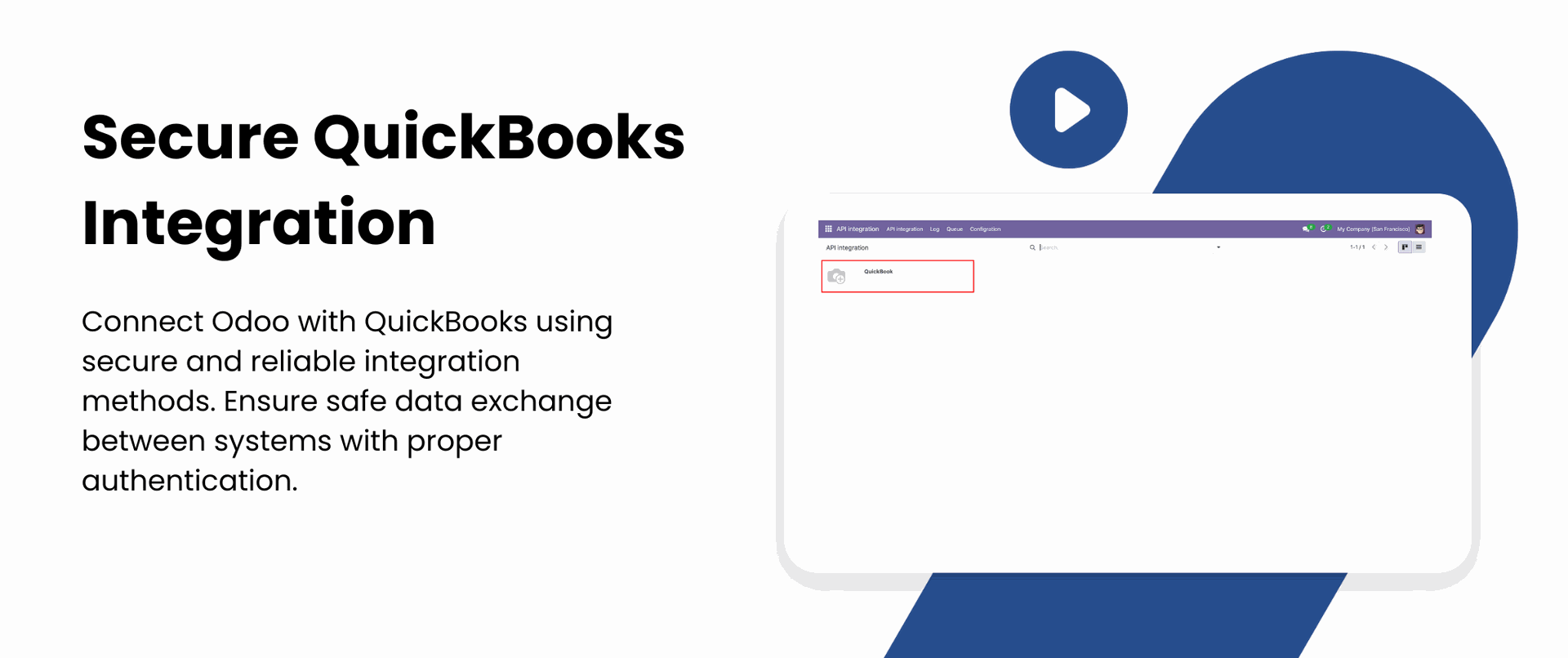 Secure QuickBooks Integration feature
