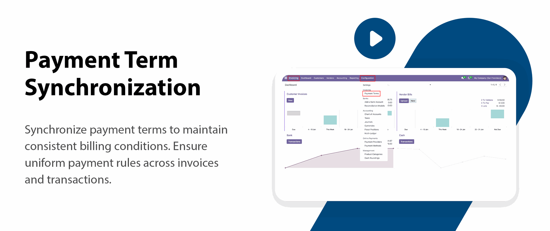 QuickBooks Payment Term Synchronization feature