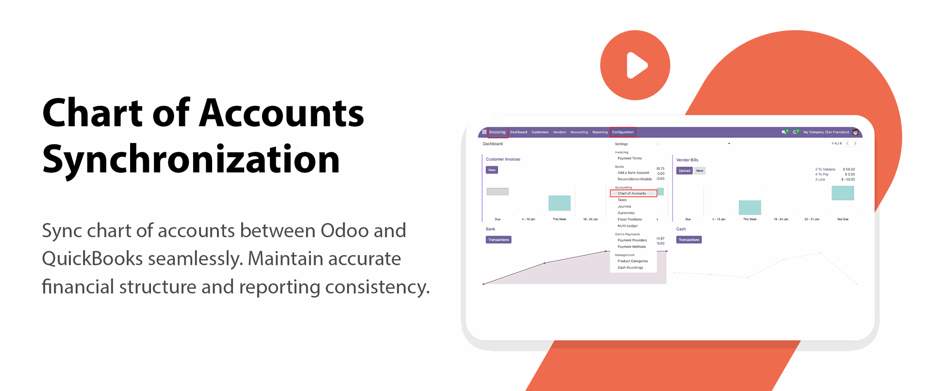 QuickBooks Chart of Accounts Synchronization feature