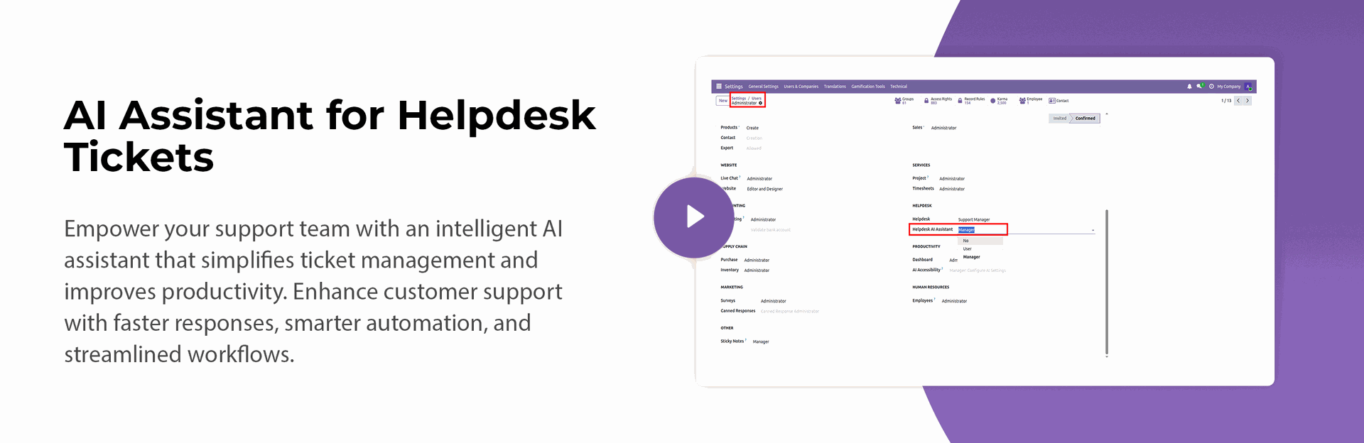 AI Assistant for Helpdesk Tickets