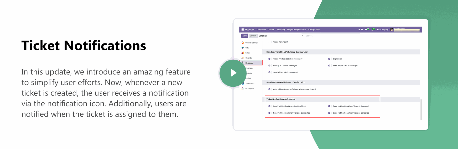 Ticket Notifications