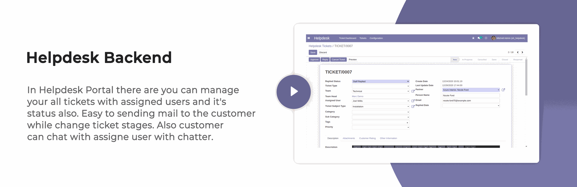 helpdesk backend