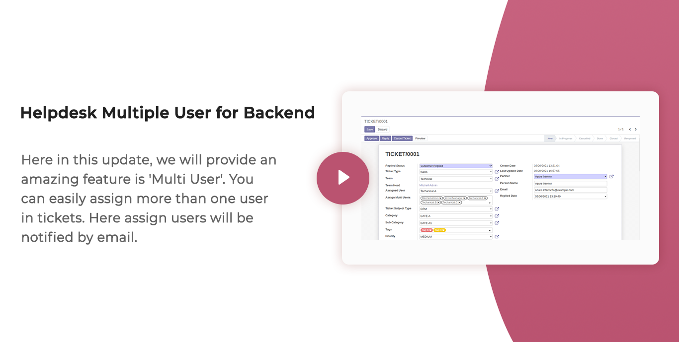 Helpdesk Multiple User for Backend