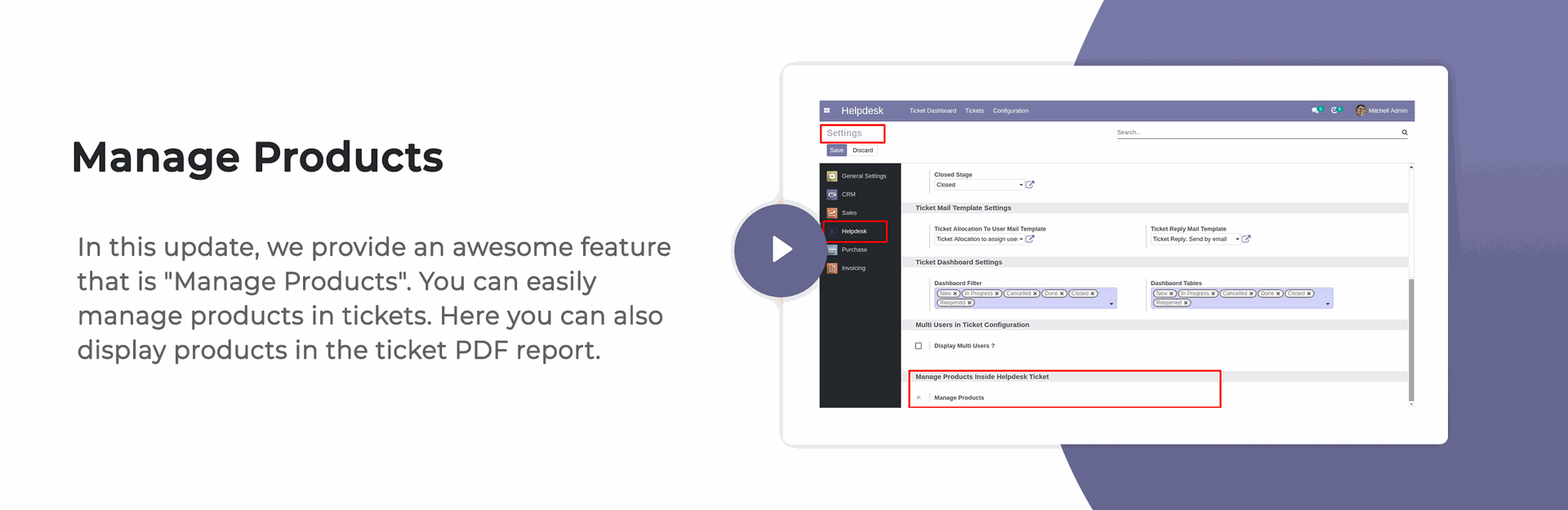Manage Products