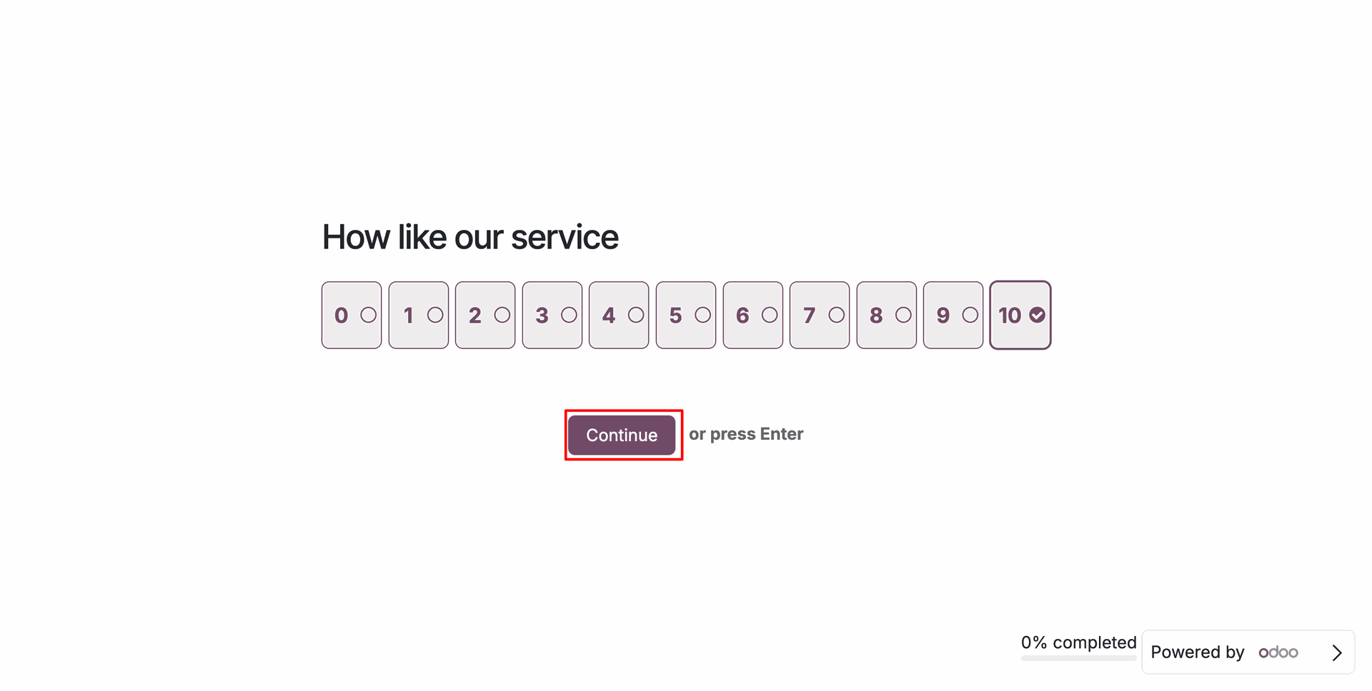 Complete the Helpdesk customer survey