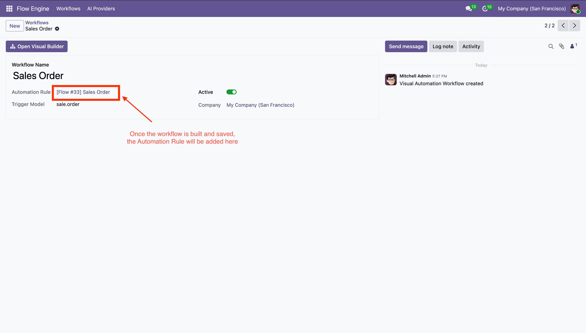 Activate or deactivate workflow automation rules