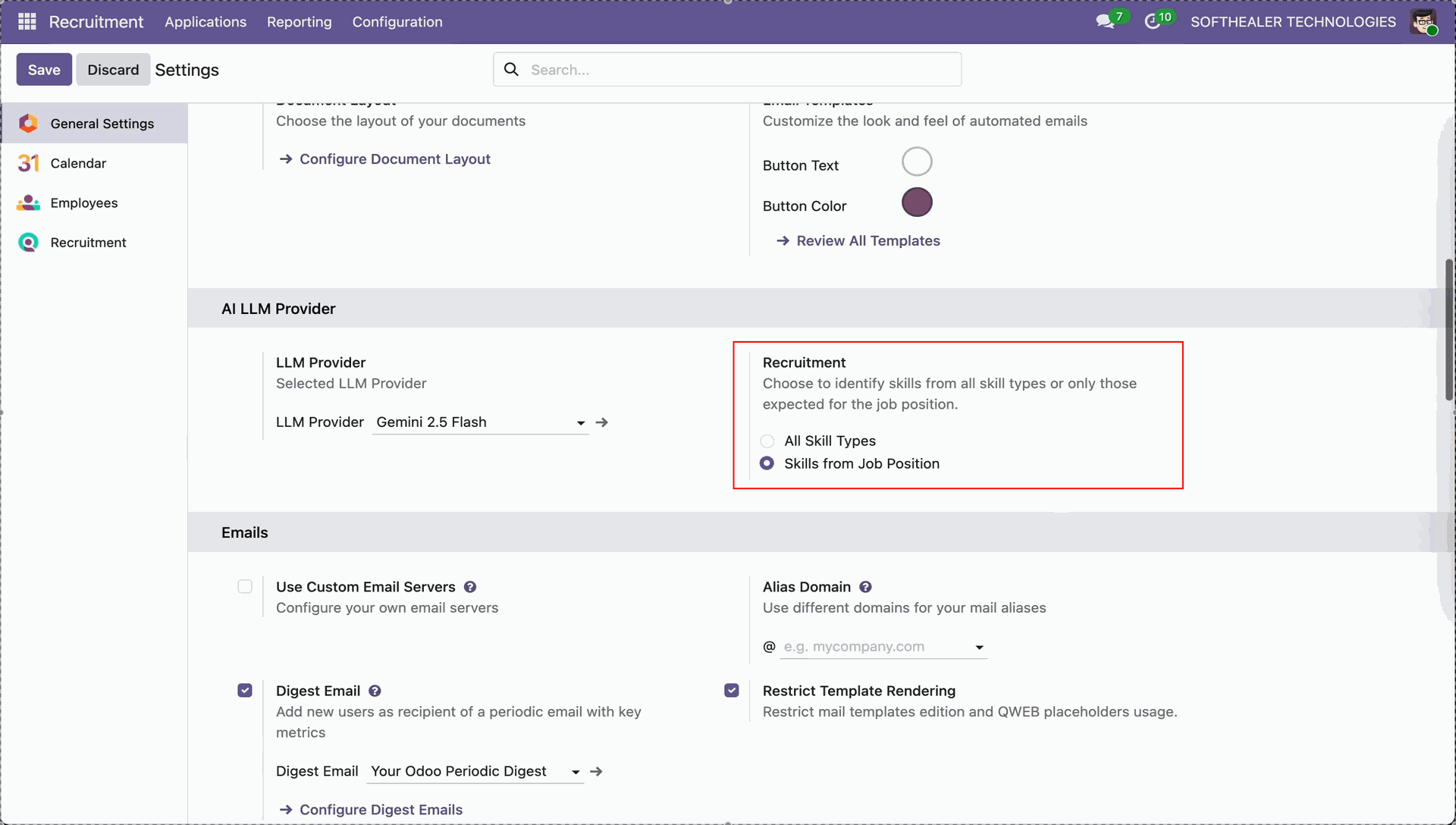 Analyze candidates using job position skills