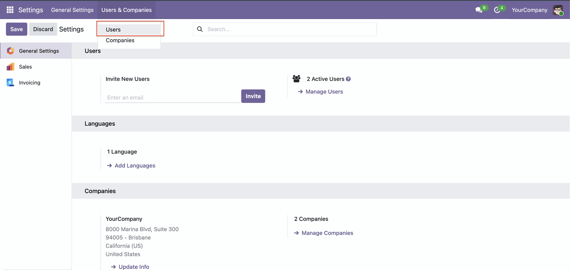 Open user settings to configure MCP access rights