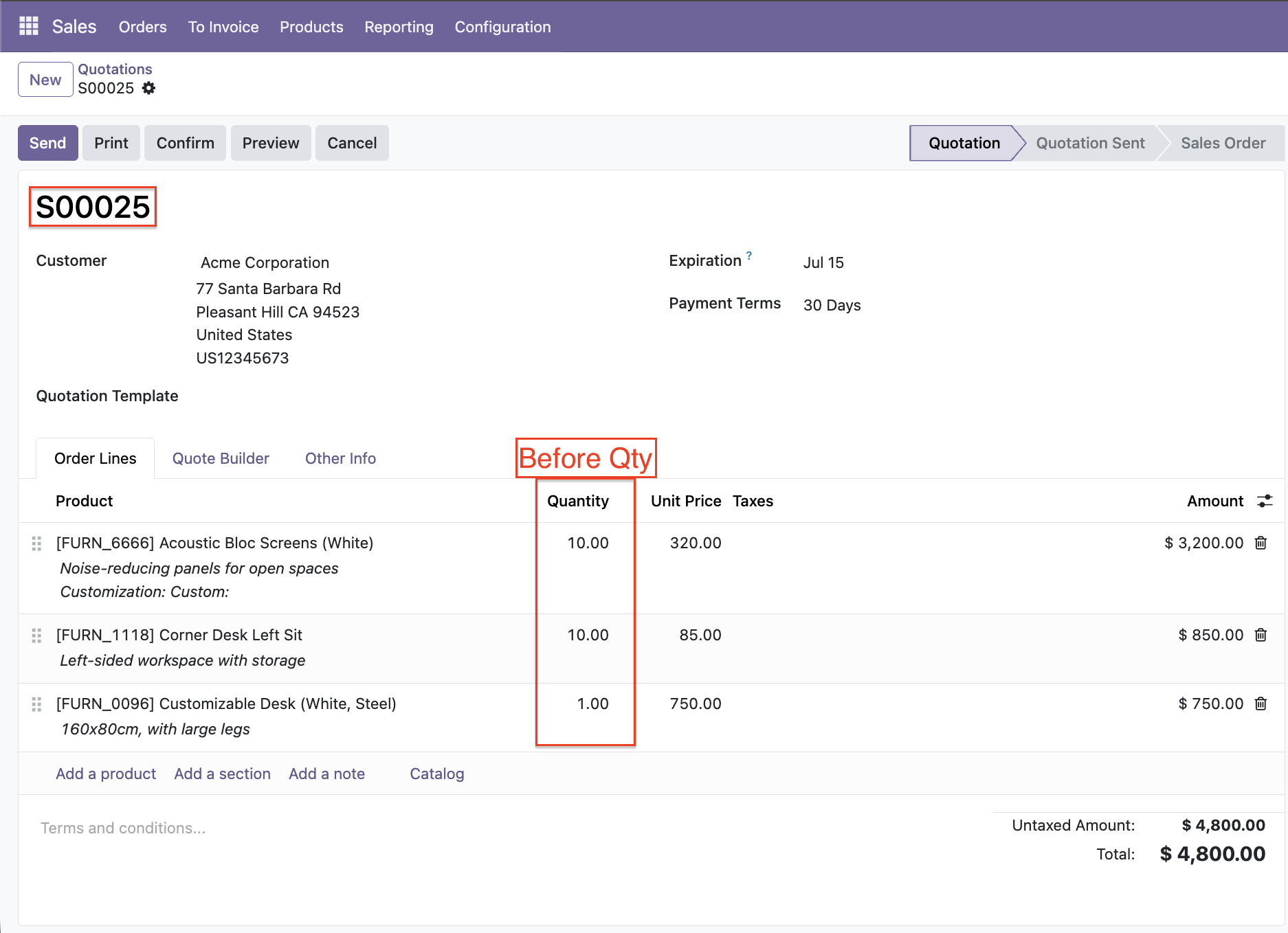 Review existing record values before update