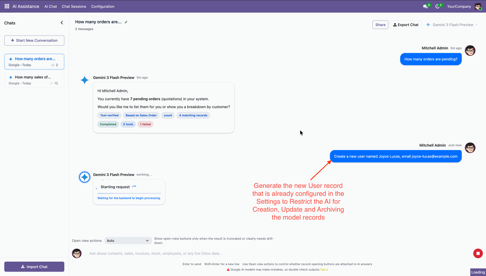 AI blocks restricted record updates based on rules