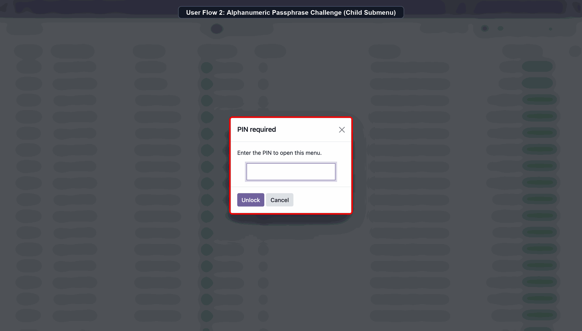 Click the Protected Submenu