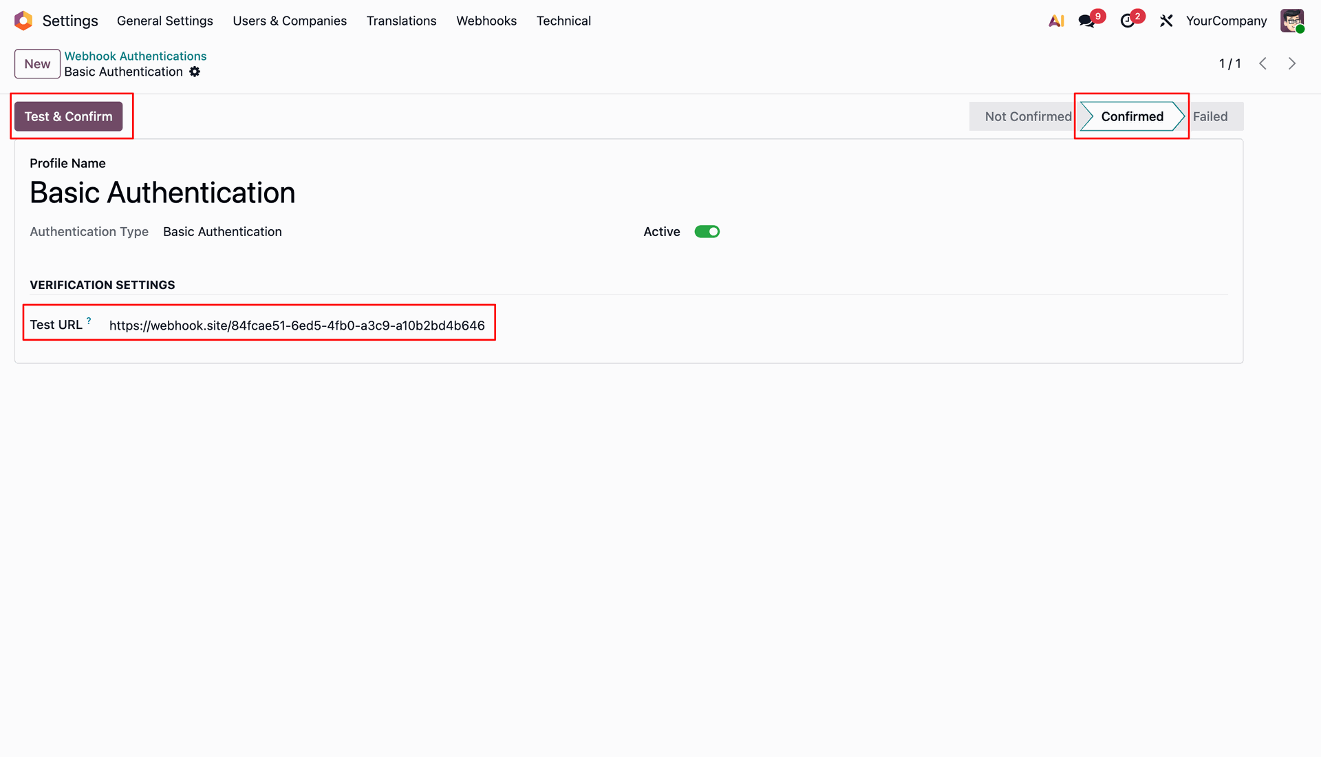 Selecting Authentication Profile