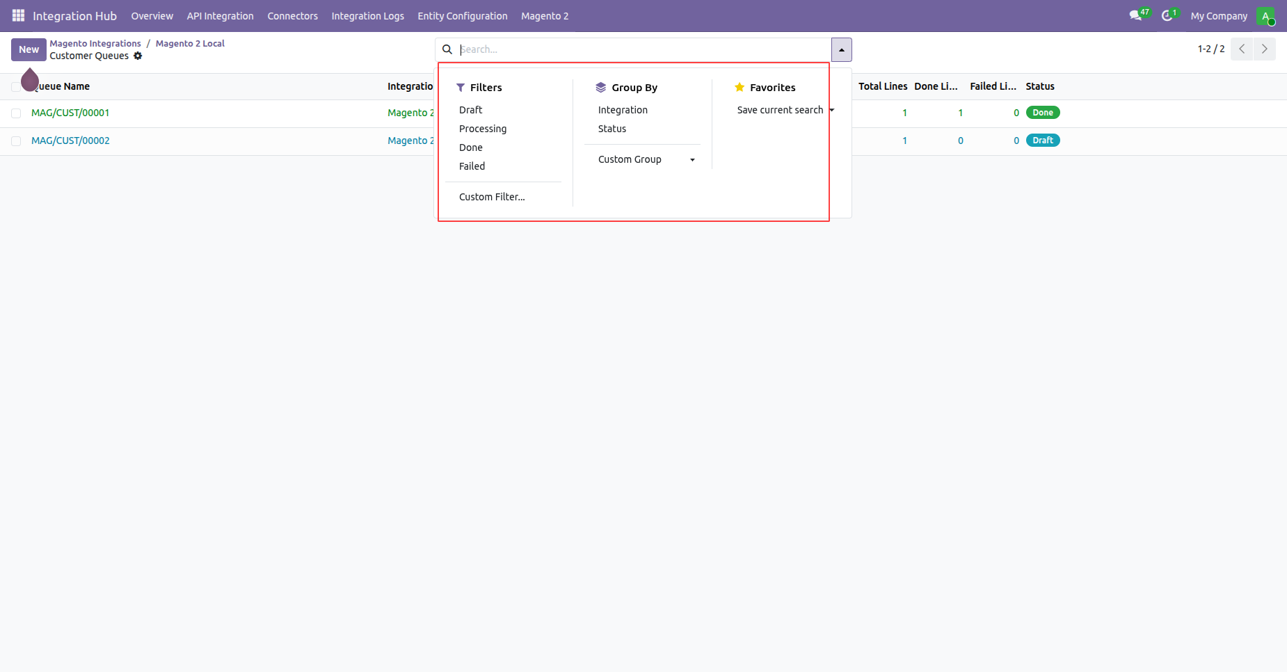 Monitor automated generation of customer import queue jobs for scalable background contact batch processing