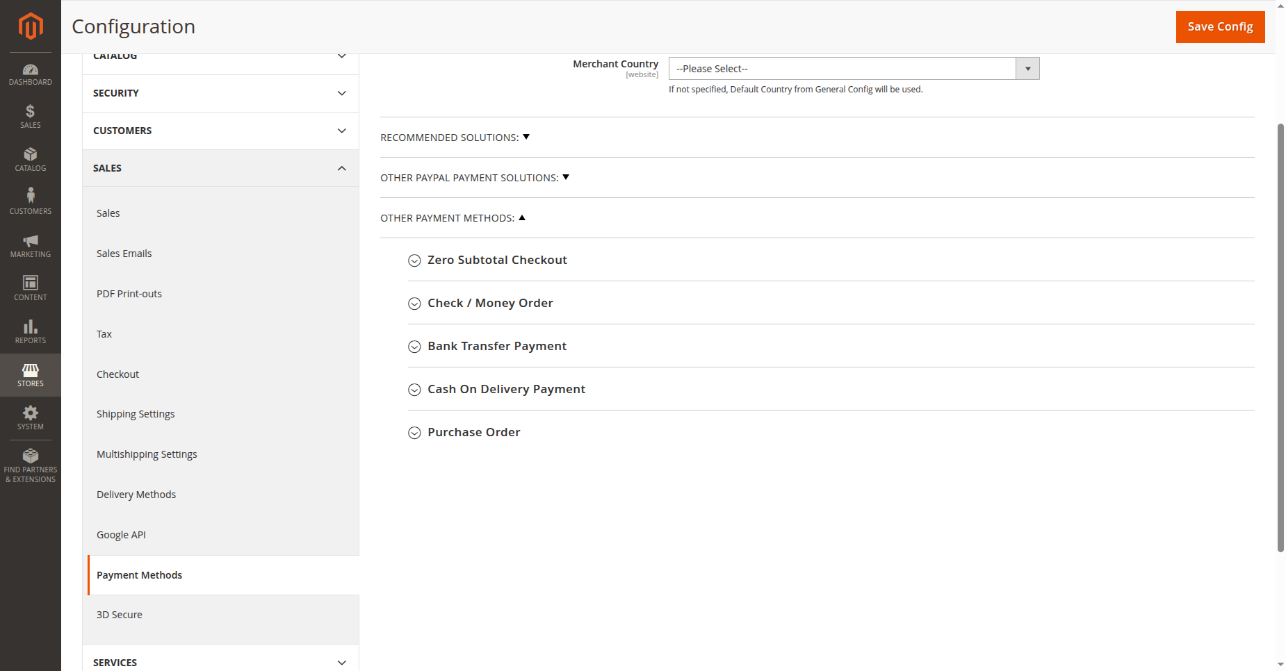 Review payment mappings summary table listing mapped store payment methods, payment journals, and payment terms