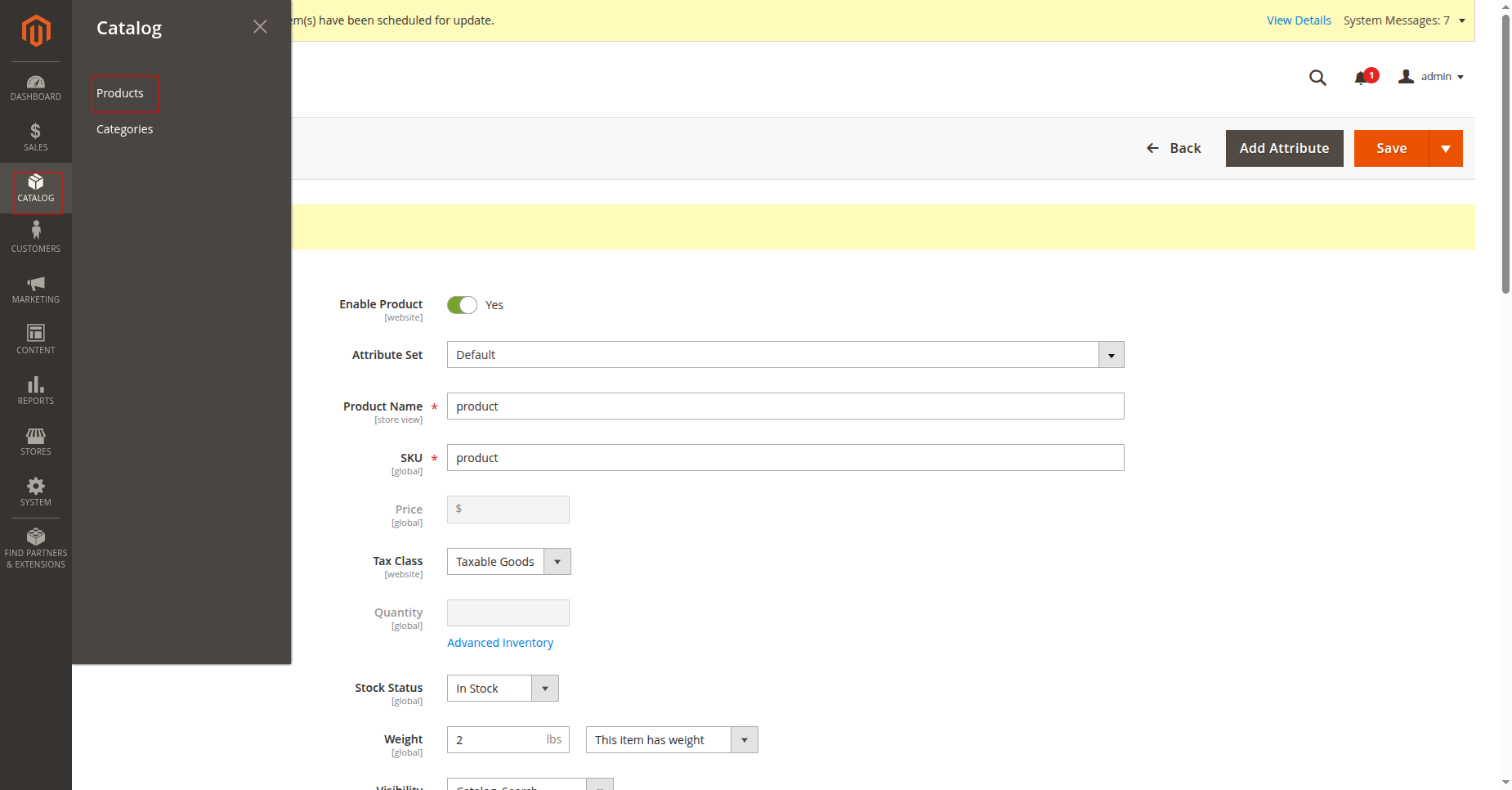 Perform bulk update operations to refresh price and stock levels across Magento 2 webshop