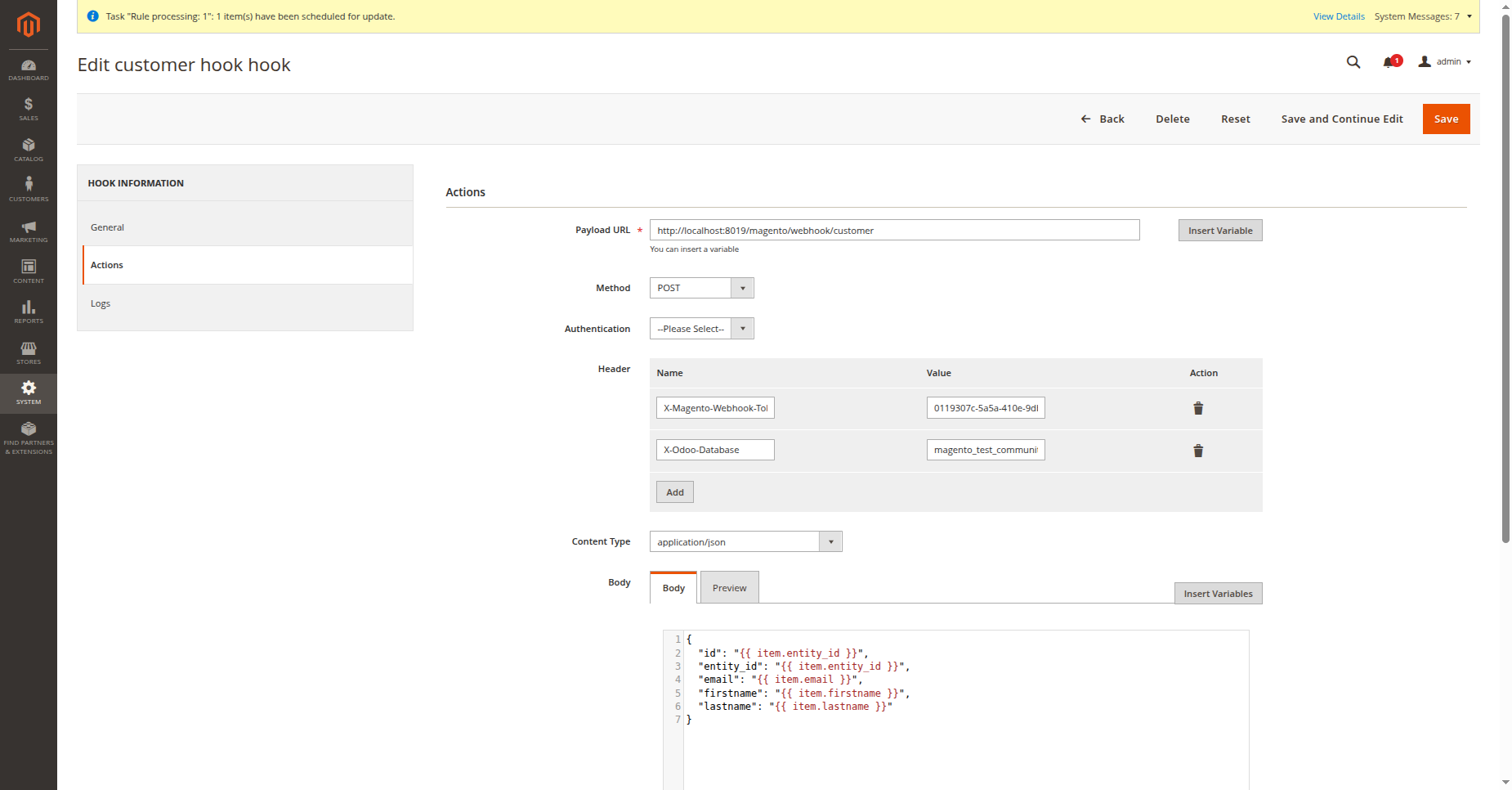 Track customer webhook execution log history to ensure seamless real-time customer data synchronization performance