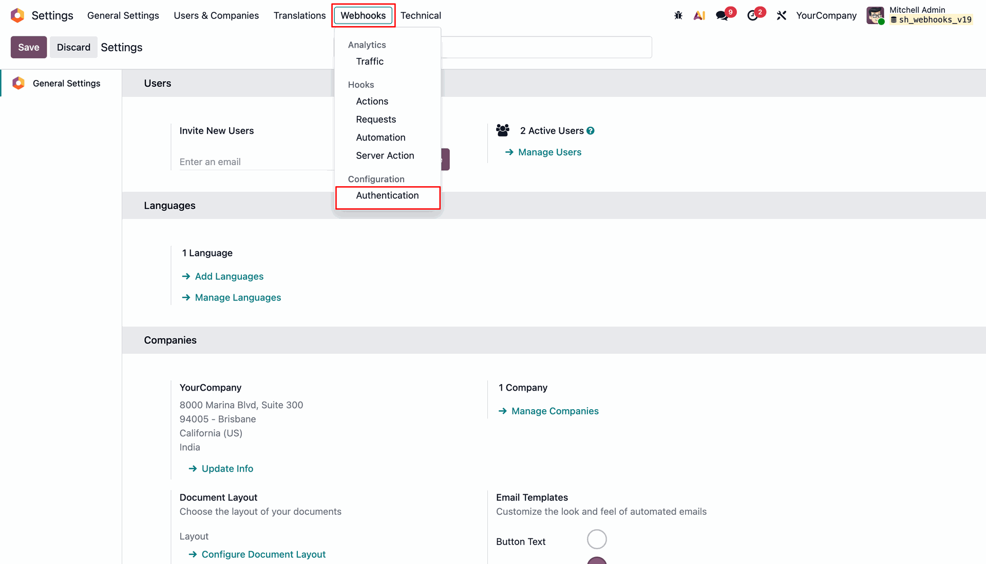 Authentication Configuration