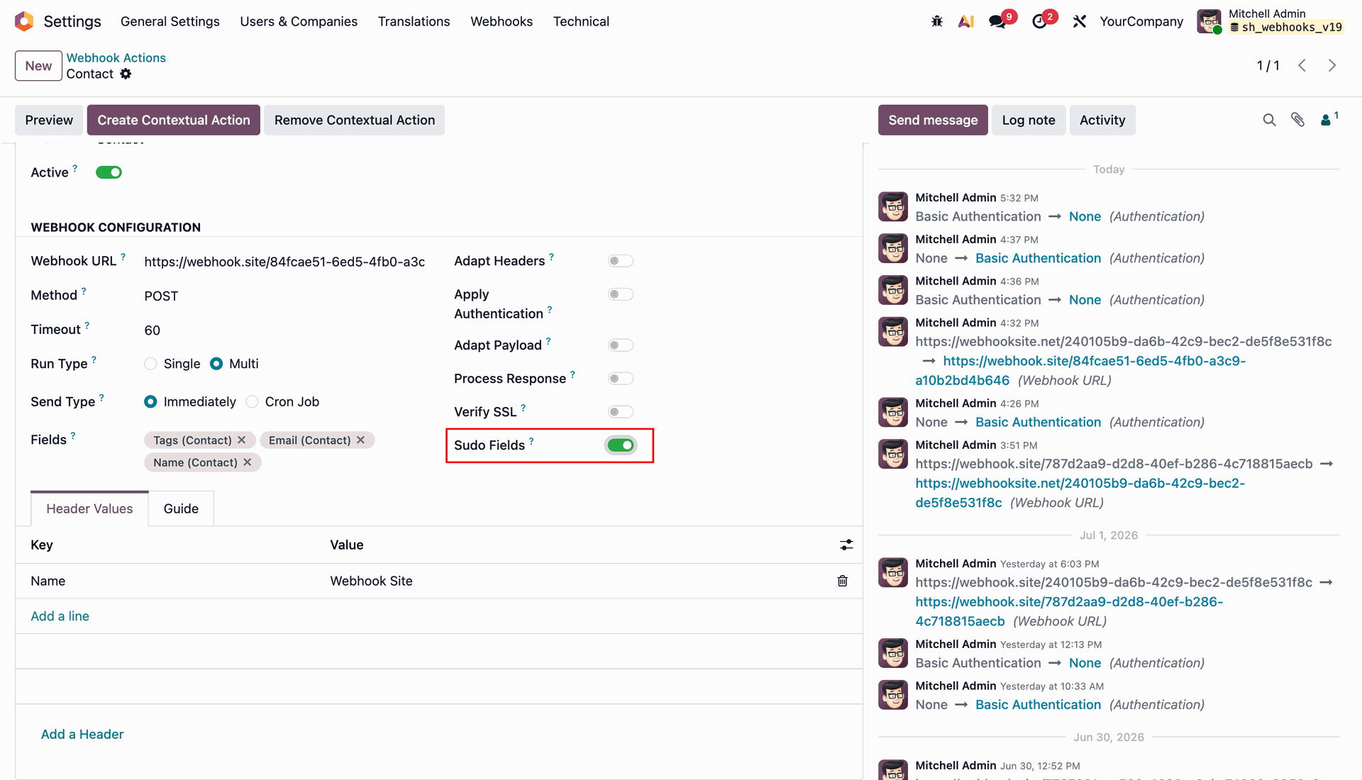 Sudo Fields Access Toggle