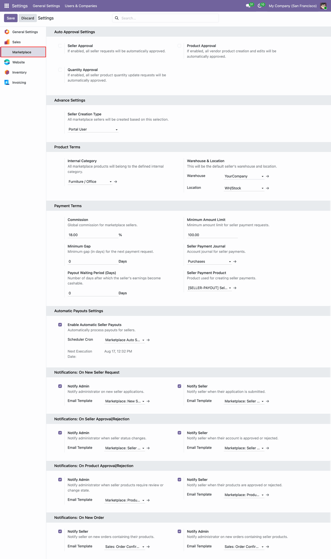 Pending Seller Applications List