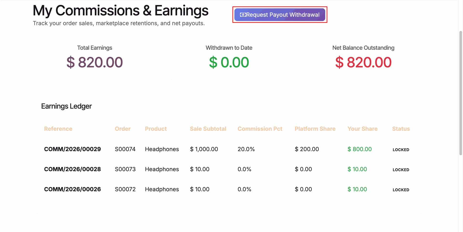 Automated Commission Calculation Log