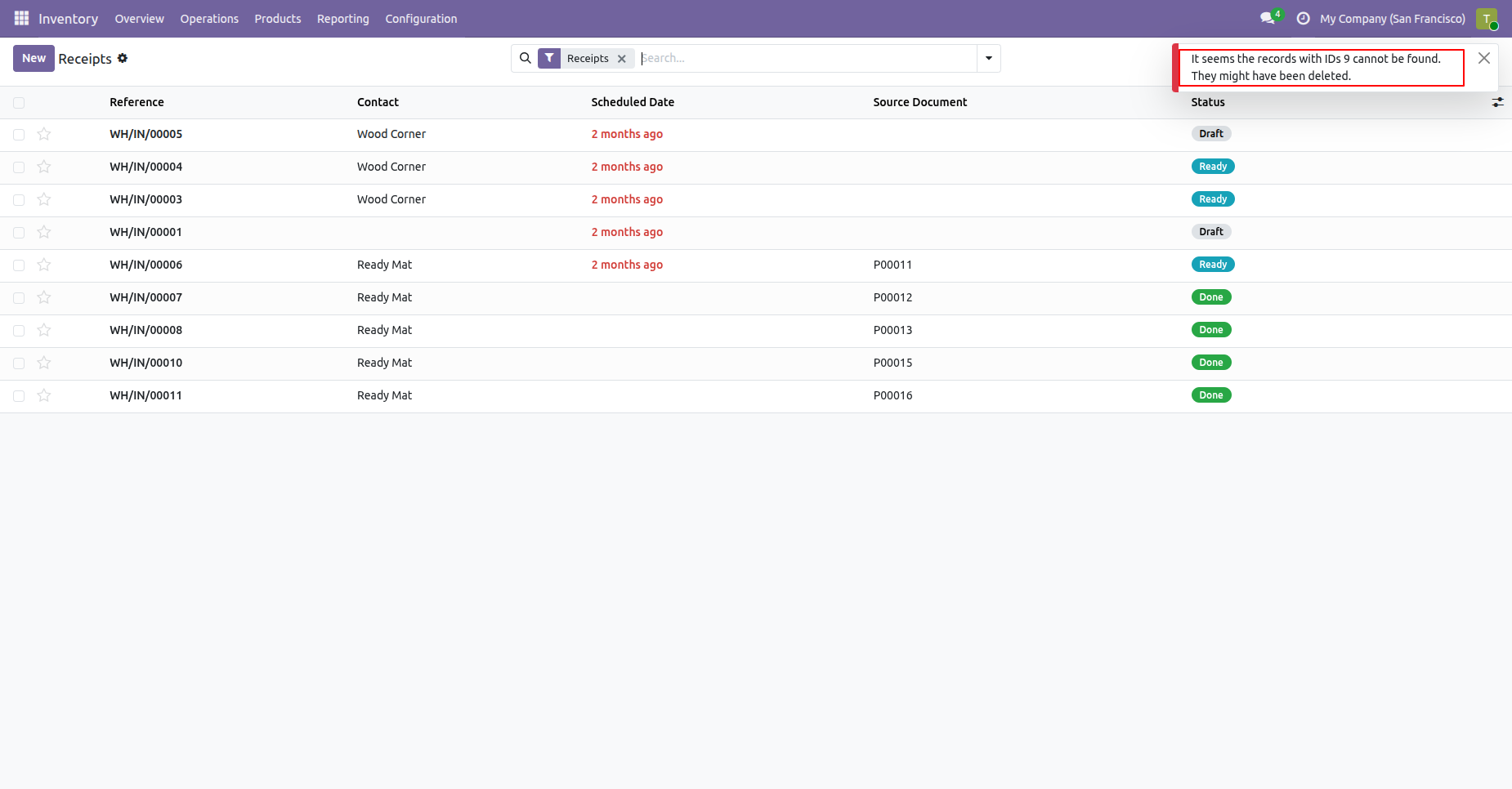 Cancellation request has been approved and picking has been deleted