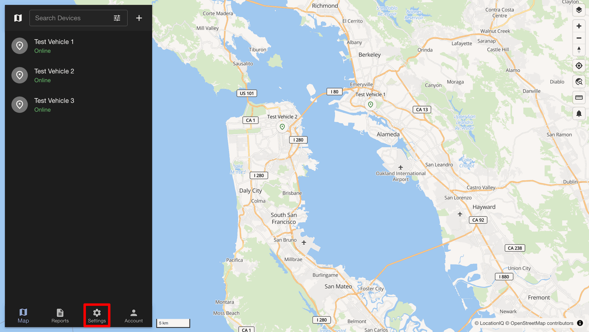 Traccar Configuration Screenshot