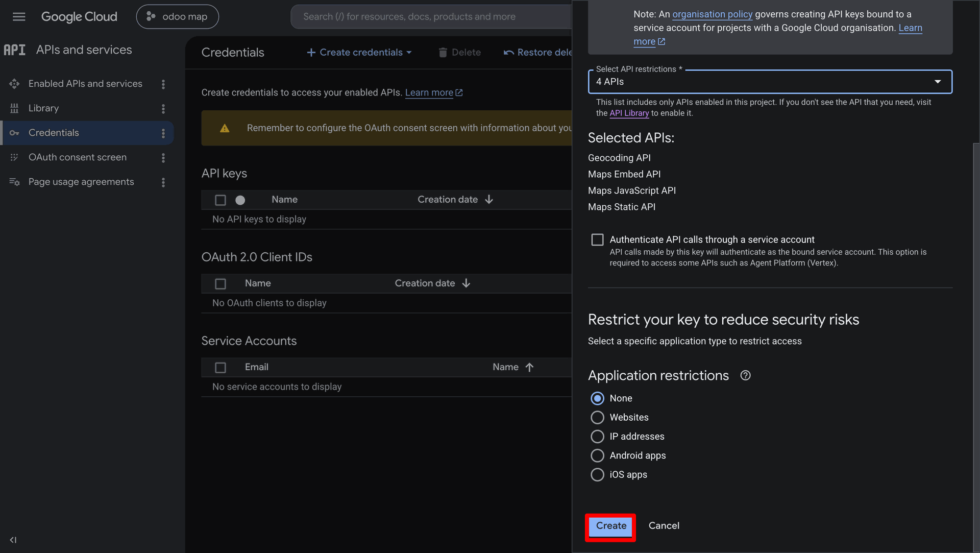 Google Map API Screenshot