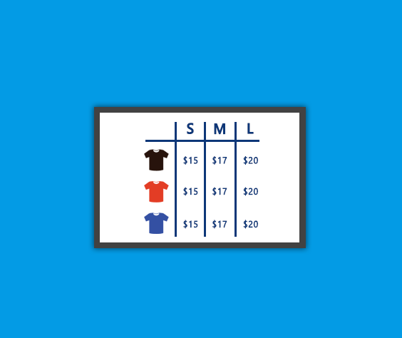 eCommerce Product Matrix